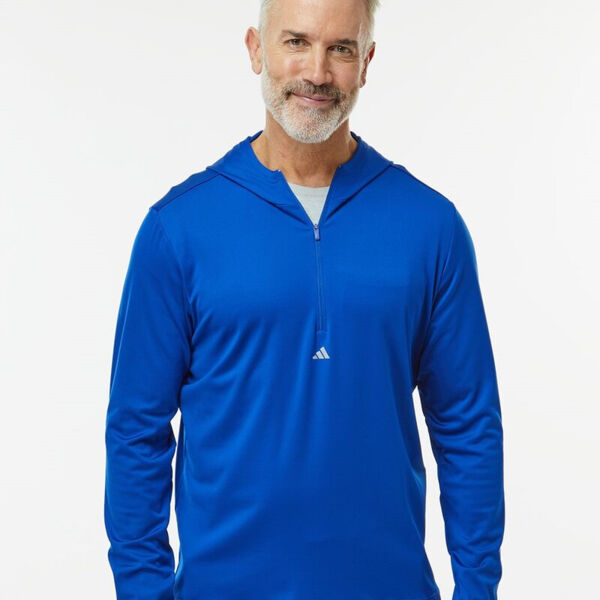 Men's Lightweight Quarter-Zip Hooded Pullover Thumbnail