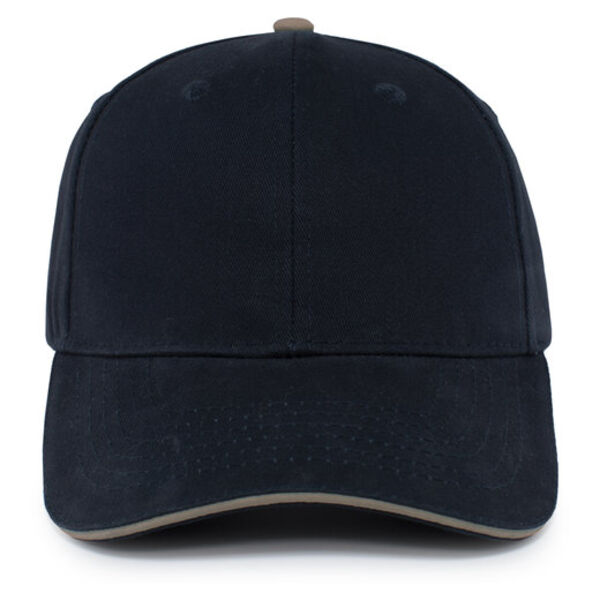 Brushed Twill Cap With Sandwich Bill Thumbnail