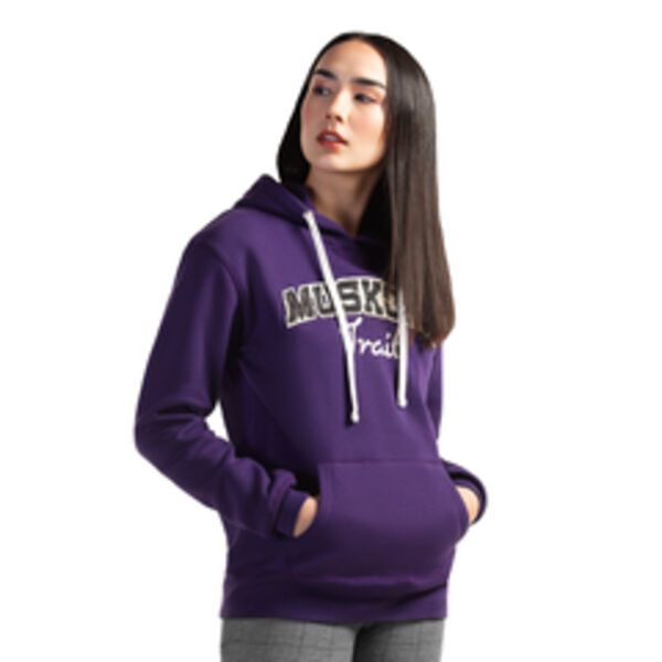 Ladies Cotton Blend Fleece Pullover Hoodie Thumbnail