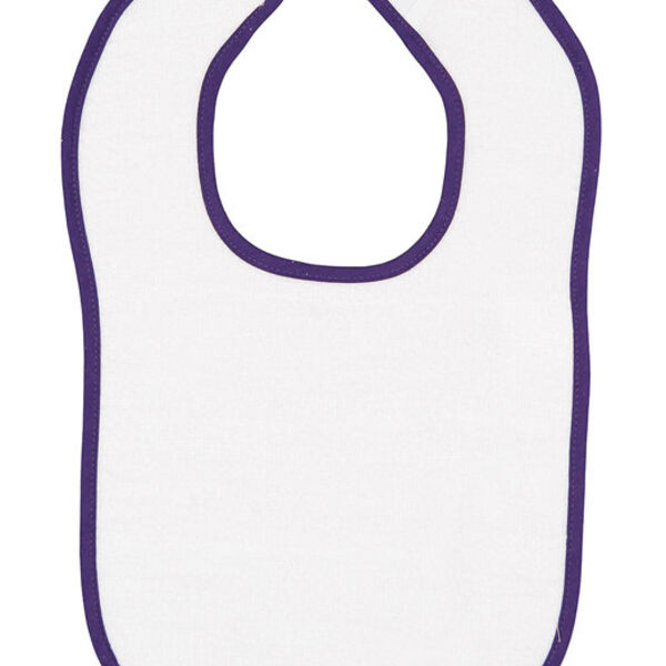 Infant Contrast Trim Terry Bib Thumbnail