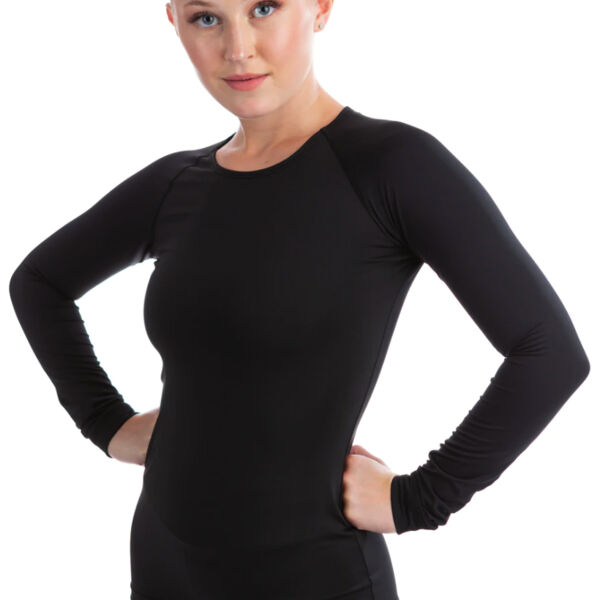 Ladies Black Performance Skating Shirt Thumbnail