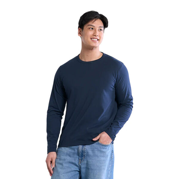 Riverside - Cotton-Poly Long Sleeve Crewneck T-Shirt Thumbnail